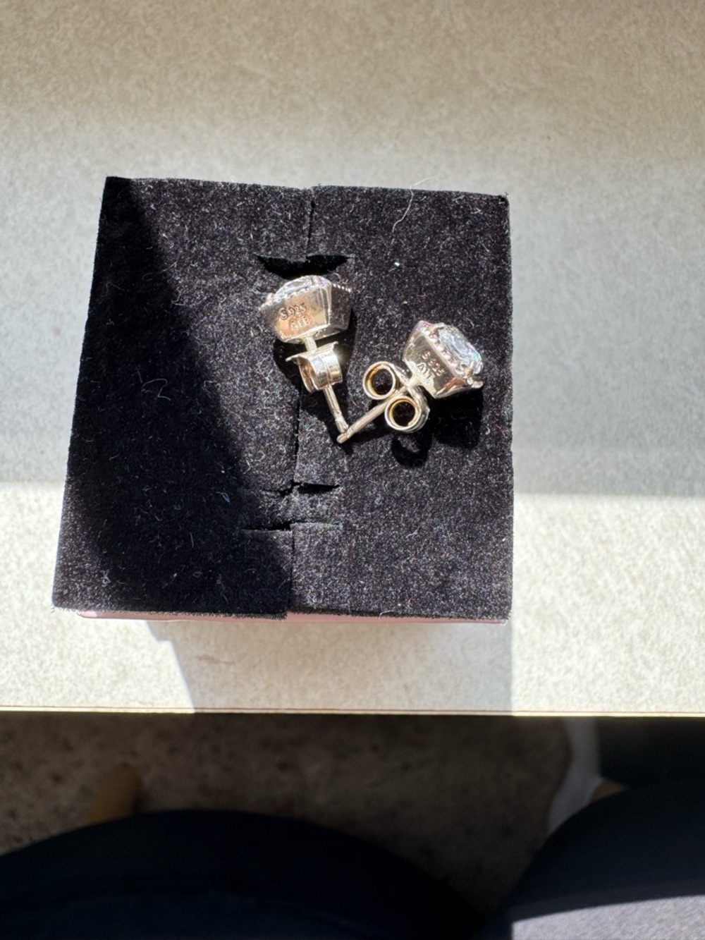 Pandora Square Halo Earrings - Picture 3 of 4